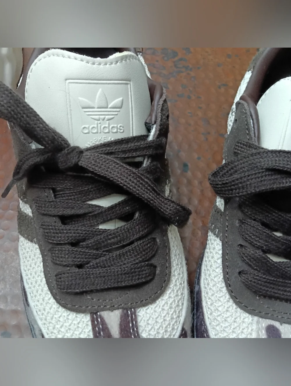 adidas Notitle x Samba Og Sz. 6.5 Brown Cow Print Unisex Sneakers - Picture 7 of 16